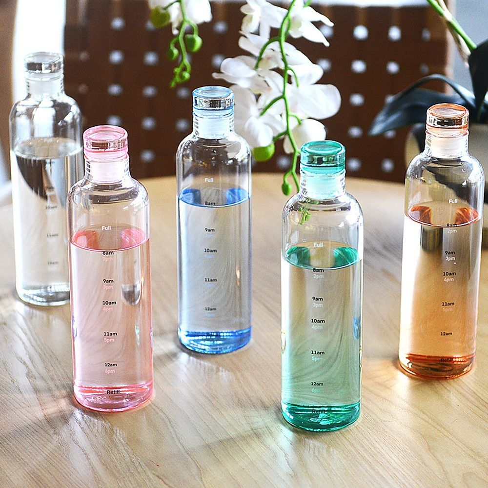 Juice Tea Coffee - 500/750ML 물병 INS 스타일 시간 규모
