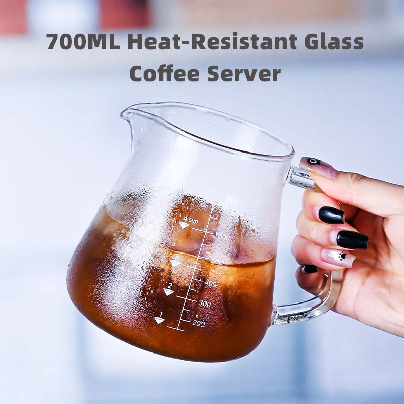 Coffee Tea Set - 신제품 고보로실리케이트 700ml 유리 푸어 오버