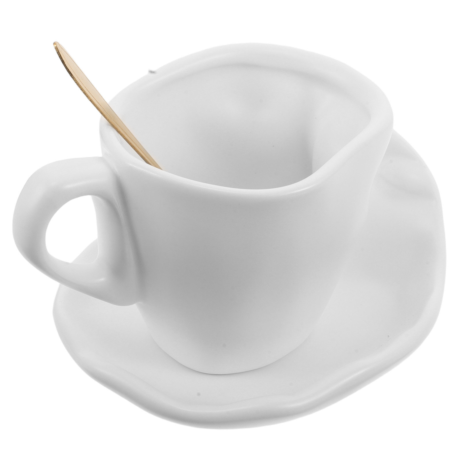 Coffee Tea Set - 1세트 세라믹 키싱 커피잔과 받침 세트,