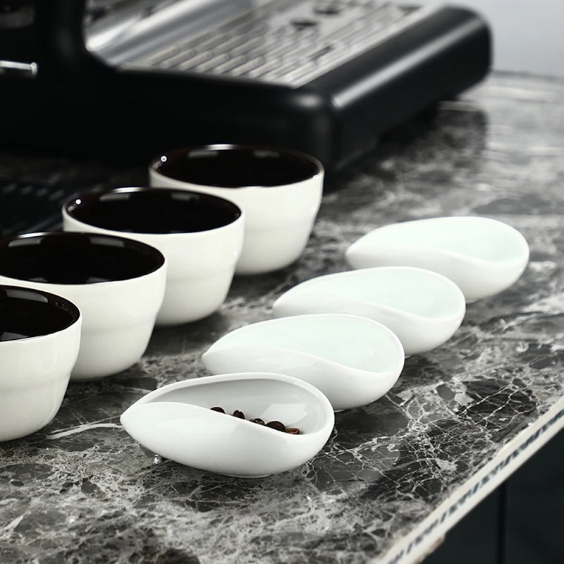 커피 원두 도징 트레이 순백색 도자기 티스푼 차 분리기 - Coffee Tea Set 리뷰 및 가격