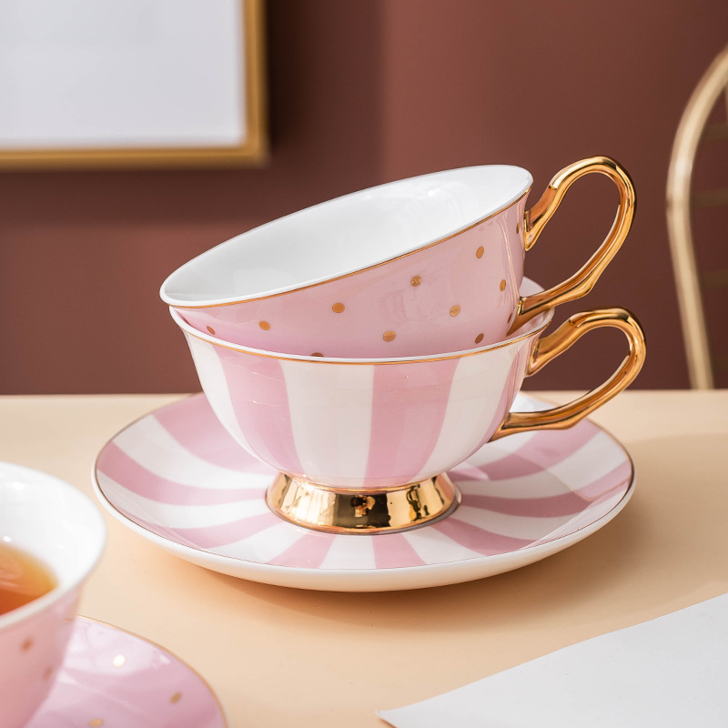 세라믹 핑크 커피 머그잔과 접시가 있는 티컵, 사무실용 - Coffee Tea Set 리뷰 및 가격