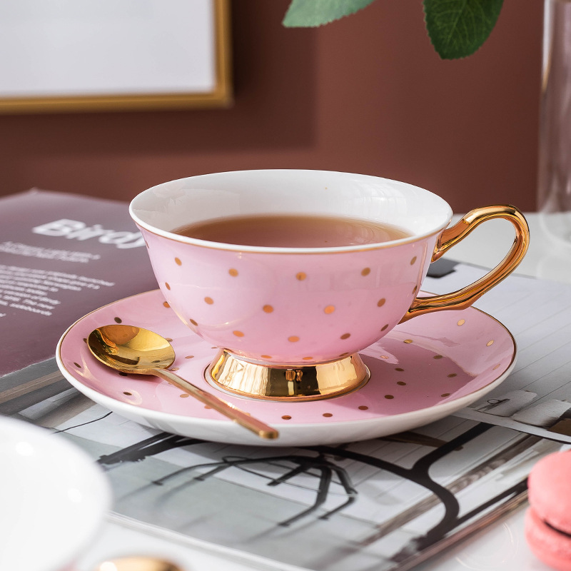세라믹 핑크 커피 머그잔과 접시가 있는 티컵, 사무실용 - Coffee Tea Set 리뷰 및 가격