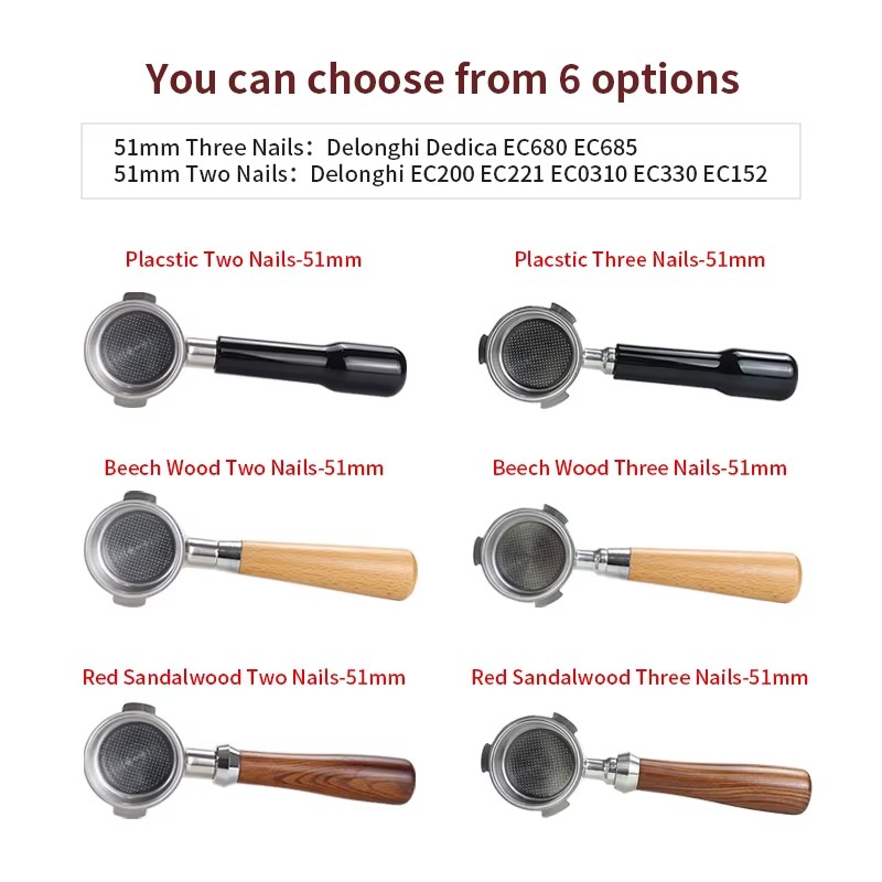 51mm 커피 바텀리스 포터필터 네이키드 (델롱기 데디 - Delonghi Espresso Dedica 685 리뷰 및 가격
