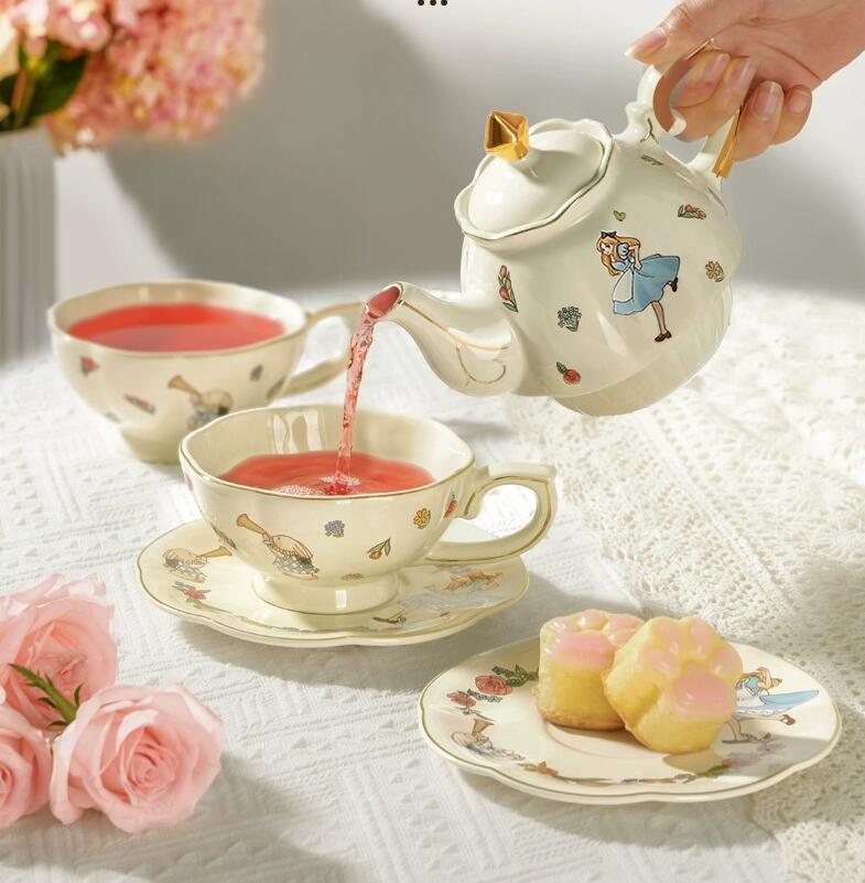 앨리스 세라믹 티&커피 세트 (토끼 디자인) 고급 생일 - Coffee Tea Set 리뷰 및 가격