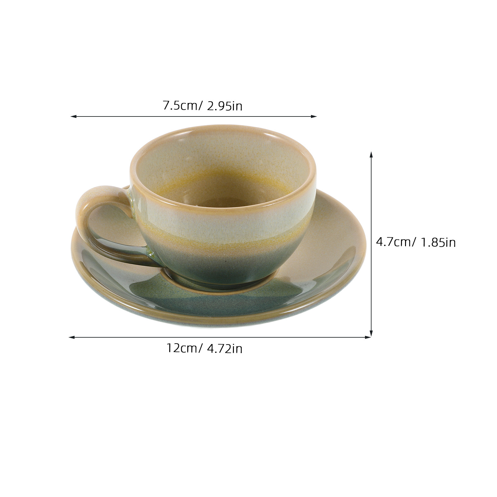 빈티지 세라믹 커피 컵 세트 1세트, 고급 에스프레소  - Coffee Tea Set 리뷰 및 가격