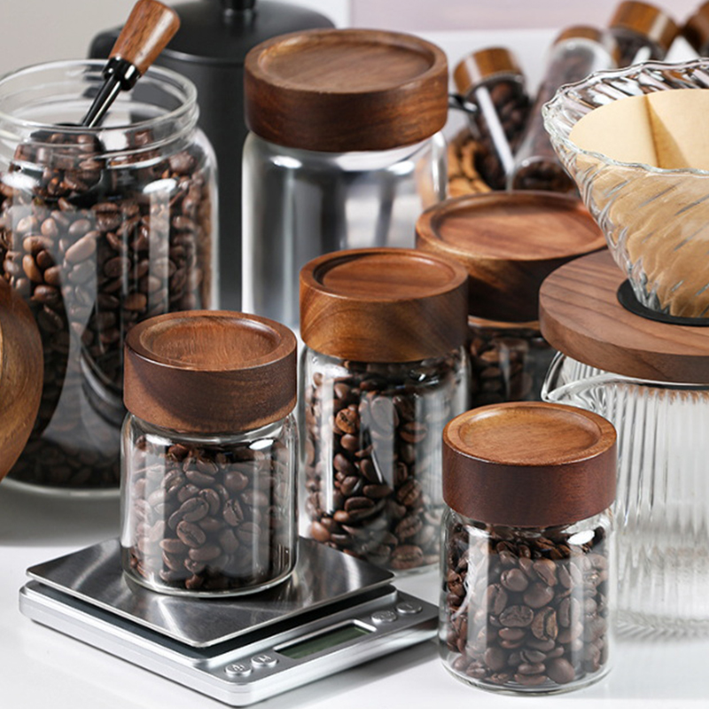 커피 원두 보관 용기 튜브 디스플레이 랙 차 병 유리  - Coffee Tea Set 리뷰 및 가격