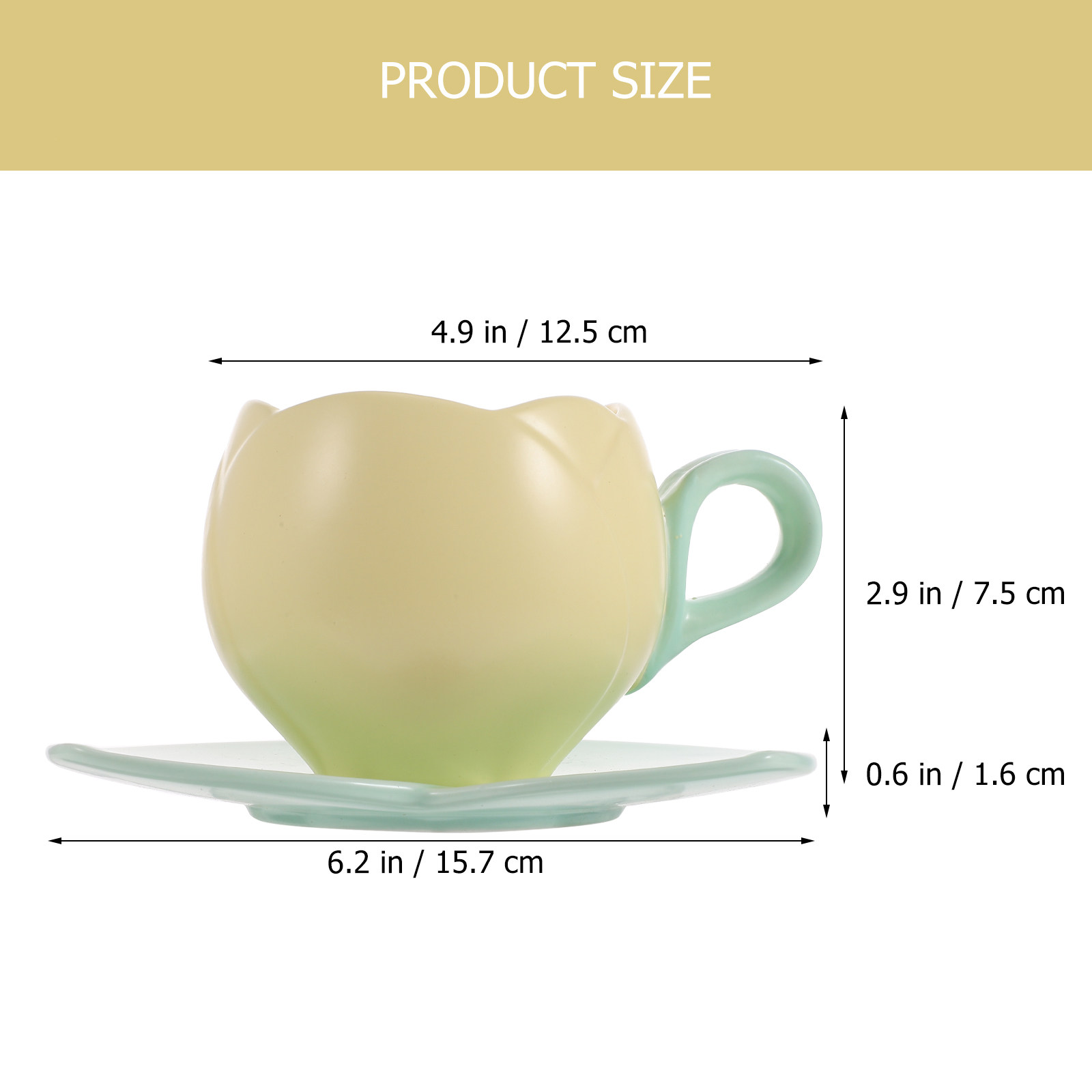 세라믹 커피컵 세트(받침 접시 포함) 다기능 음료컵 - - Coffee Tea Drink 리뷰 및 가격