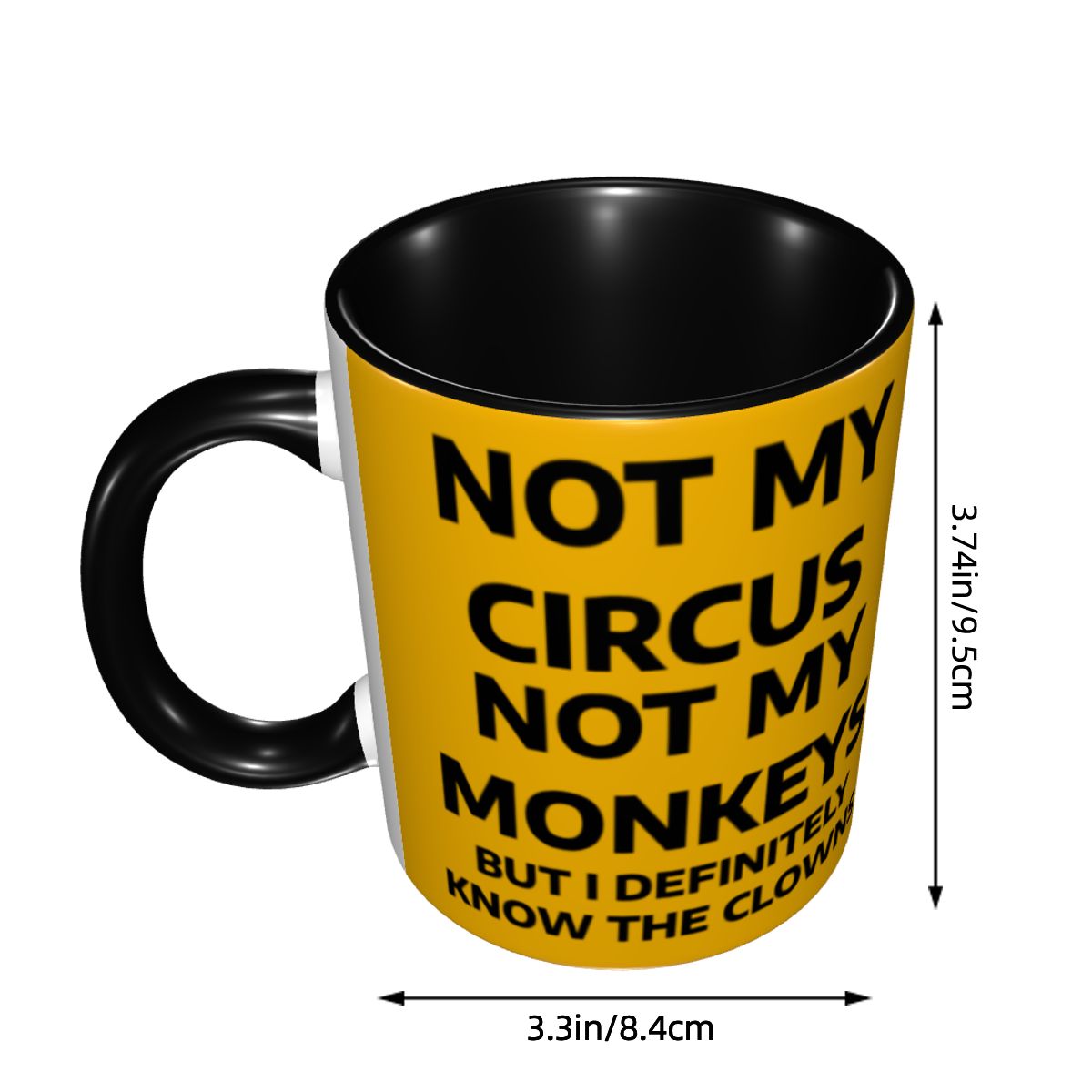 내 서커스가 아니다 내 원숭이가 아니다 커피 머그컵 D - Coffee Tea Drink 리뷰 및 가격