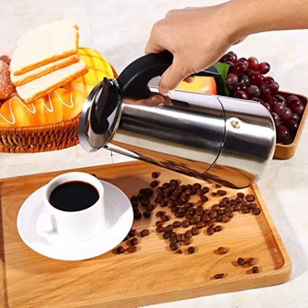 모카 커피 포트 스테인레스 스틸 에스프레소 포트 커피  - Coffee Tea Home 리뷰 및 가격