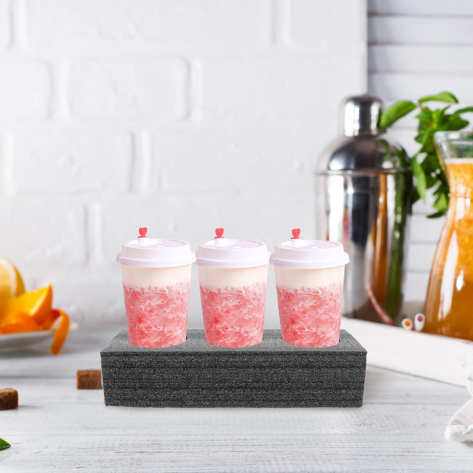 2Pcs 편리한 컵 트레이 3슬롯 음료 캐리어 테이크아 - Coffee Tea Drink 리뷰 및 가격